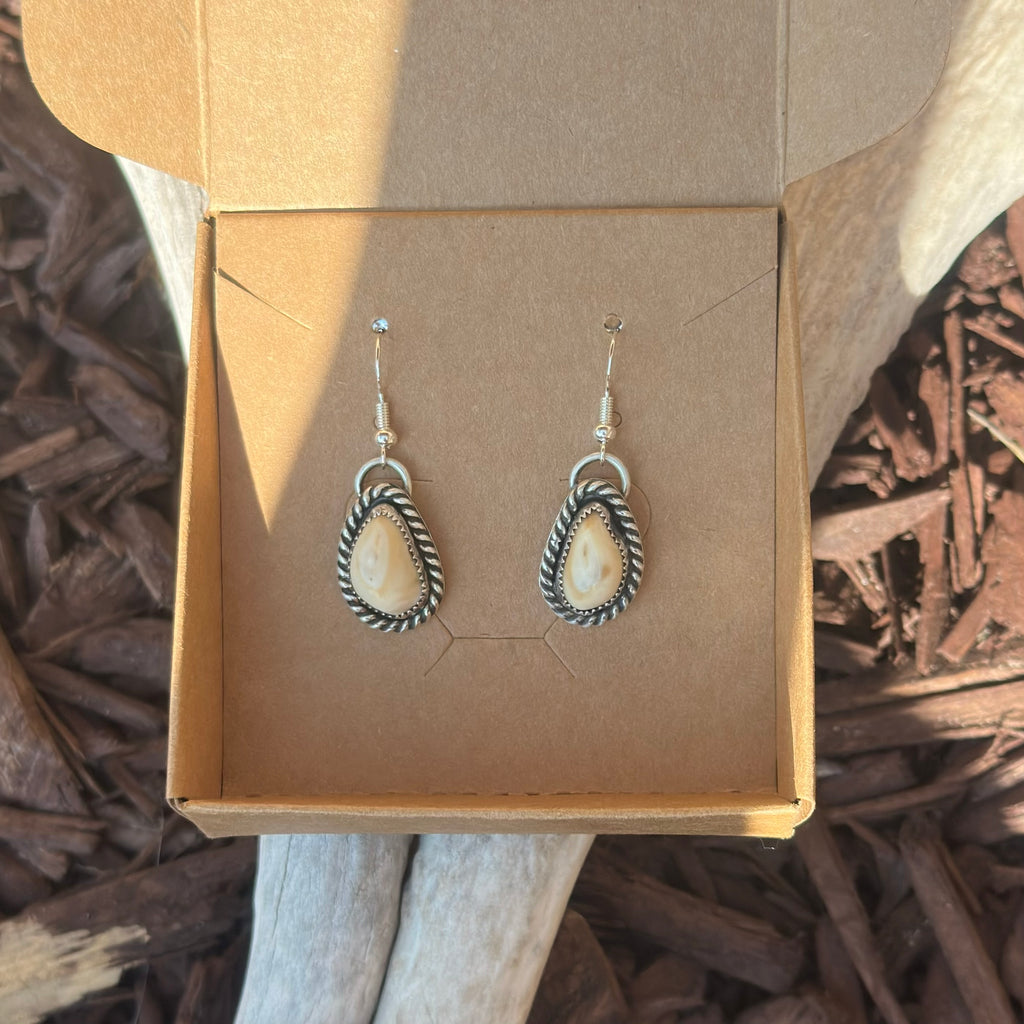 Custom Made-to-Order Elk Ivory Earrings - $200 Deposit