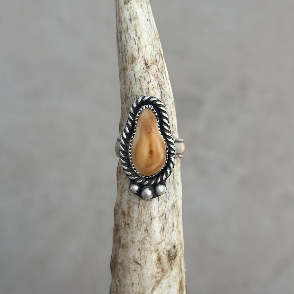 Custom Made-to-Order Elk Ivory Ring - $150 Deposit