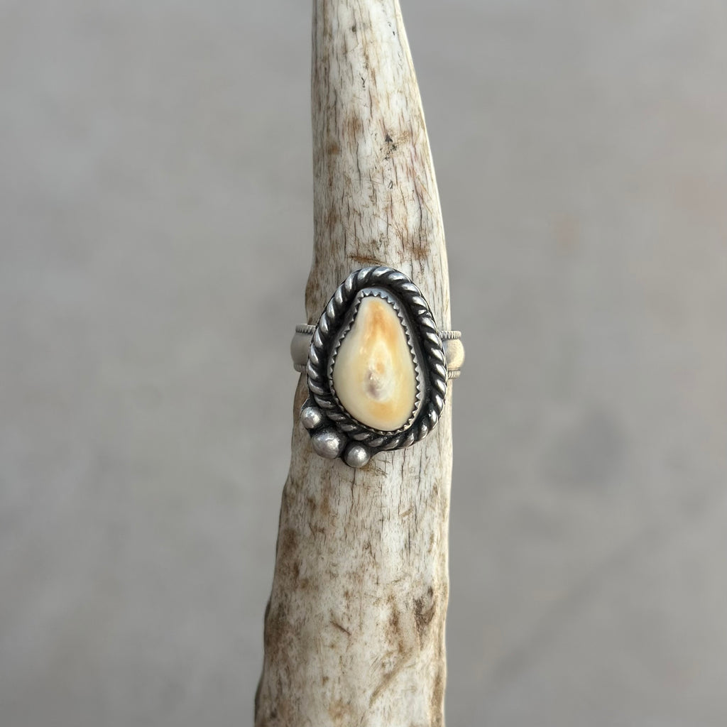 Custom Made-to-Order Elk Ivory Ring - $150 Deposit