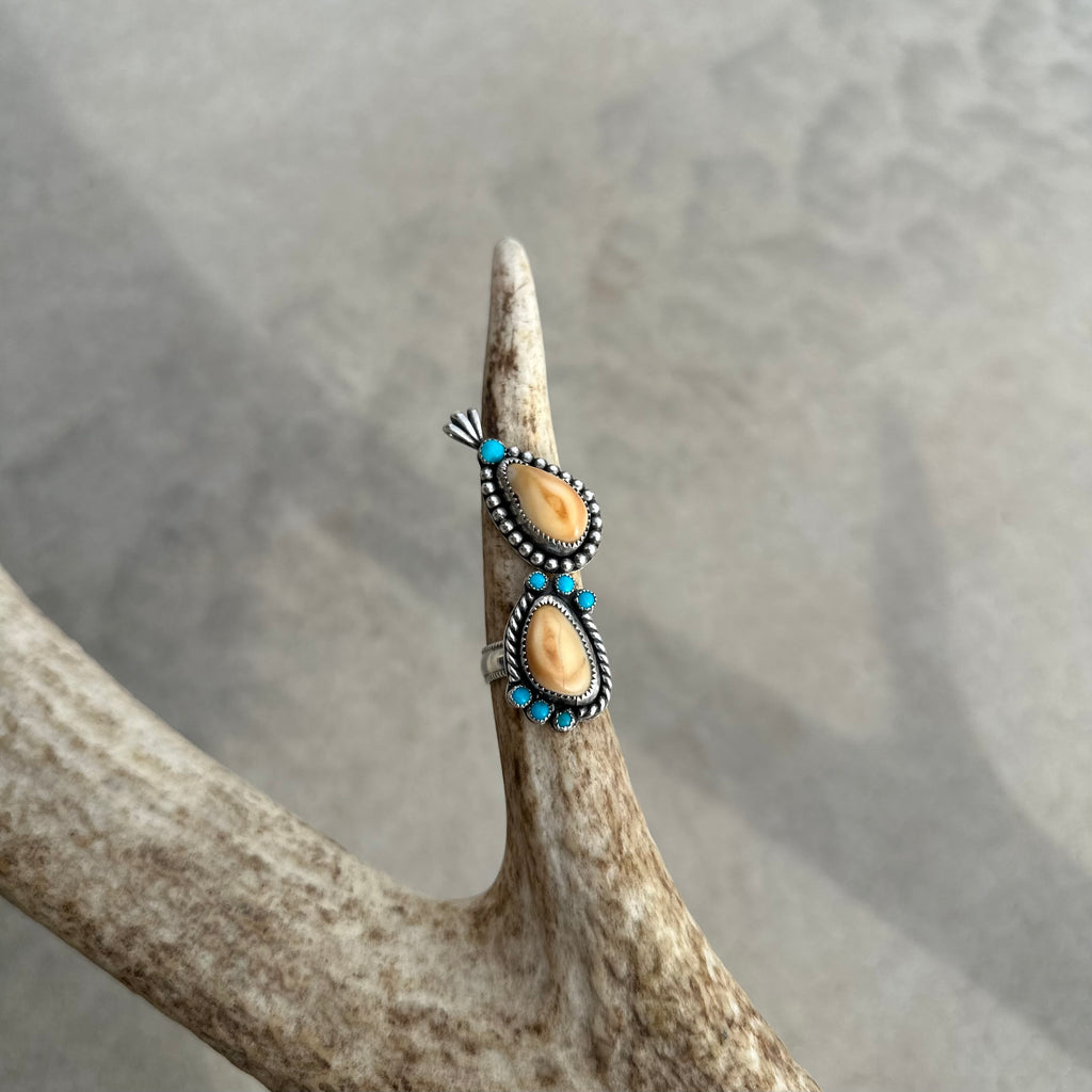 Custom Made-to-Order Elk Ivory Ring - $150 Deposit